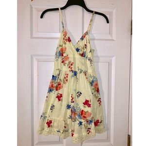 Yellow Floral Hollister Dress